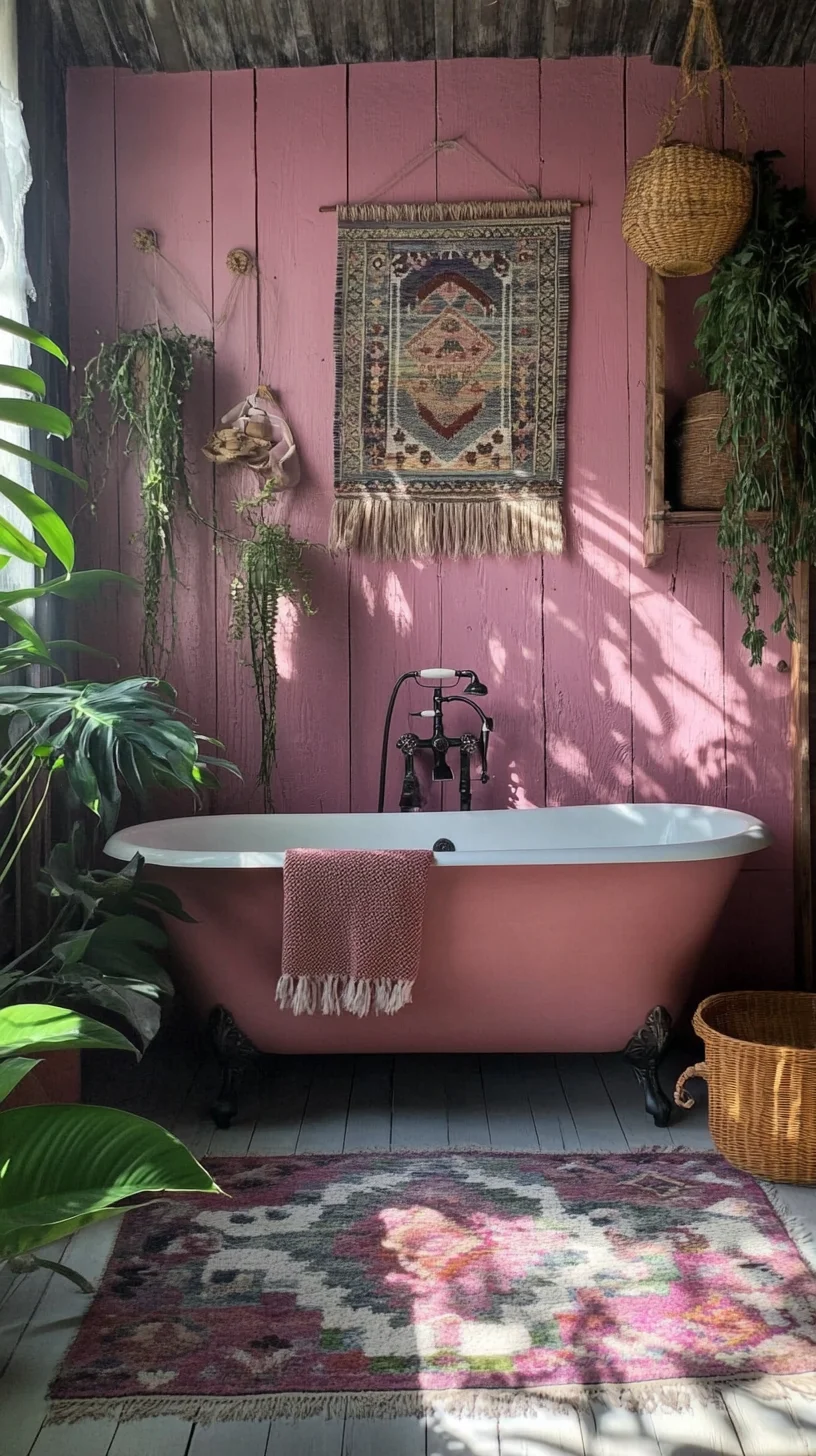 Transform Your Bathroom with a Cozy Bohemian Oasis: Relax in Style!