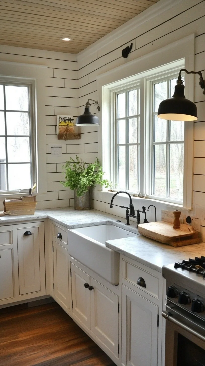 Transform Your Kitchen with Timeless Farmhouse Charm and Modern Elegance