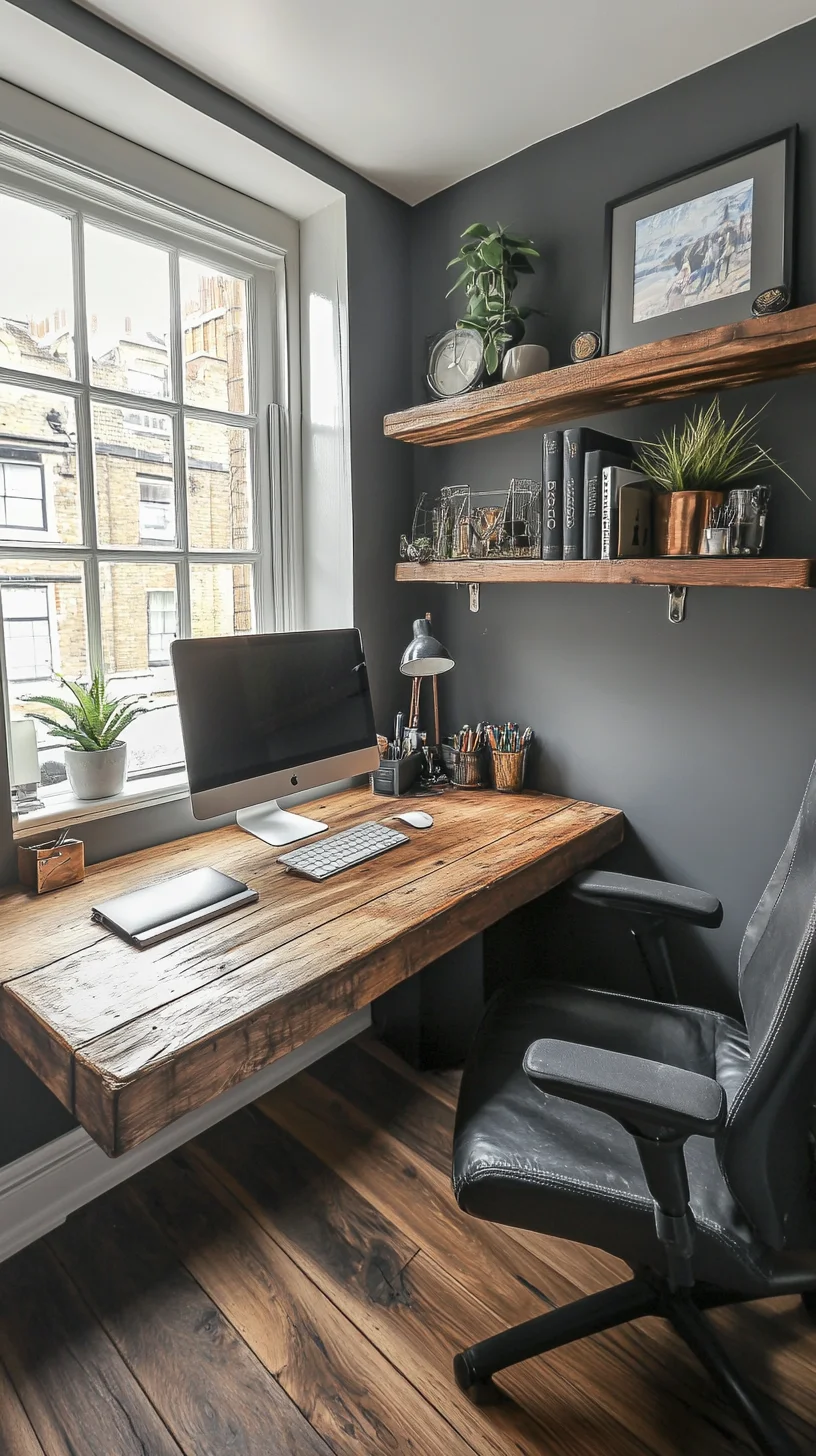 Transform Your Space: A Cozy Industrial Home Office Oasis