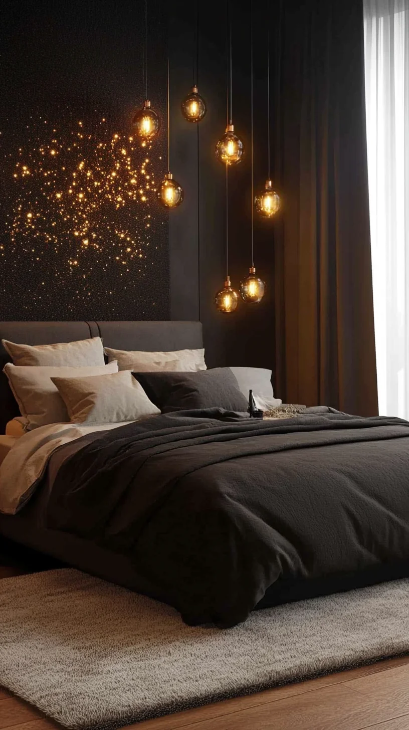 Transform Your Space: Elegant Dark Bedroom Aesthetics with Cozy Lighting