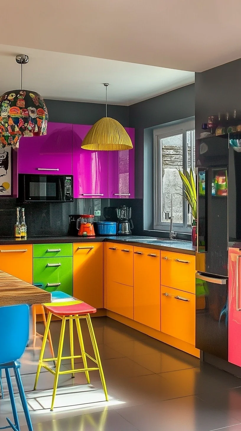 Transform Your Space: Embrace Bold Colors with a Playful Kitchen Makeover