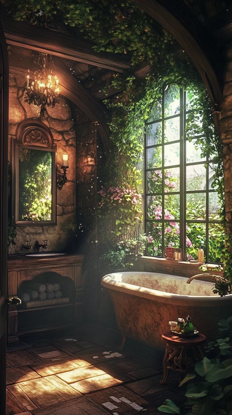 Transform Your Space with a Whimsical Nature-Inspired Bath Oasis