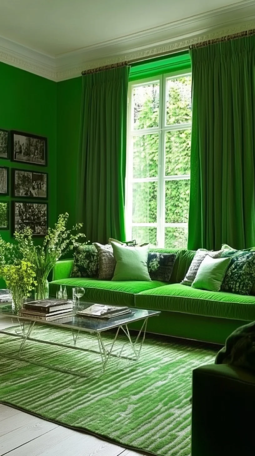 Transform Your Space with Bold Green: A Refreshing Natural Oasis