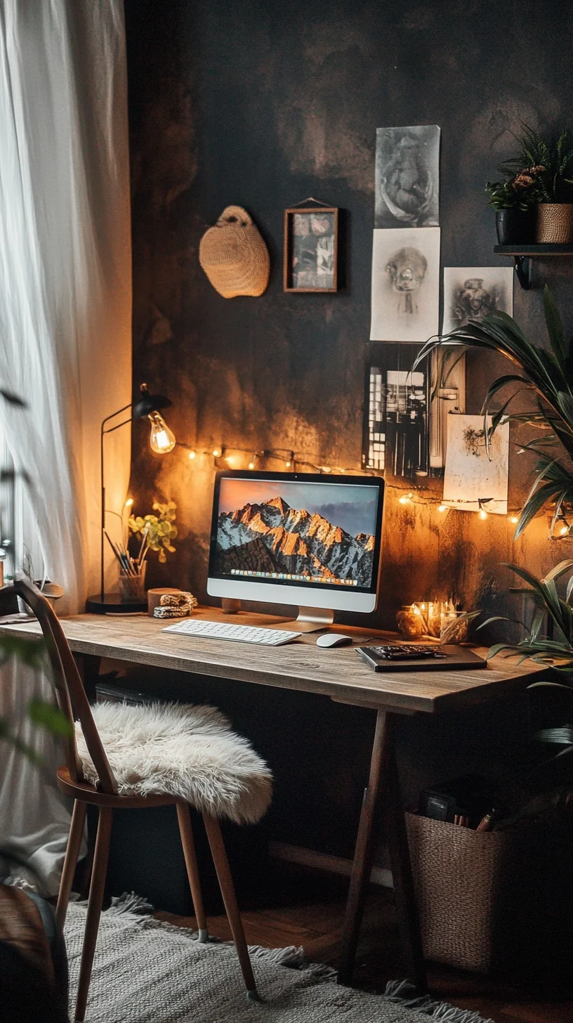 Transform Your Workspace: Cozy Minimalism Meets Stylish Functionality