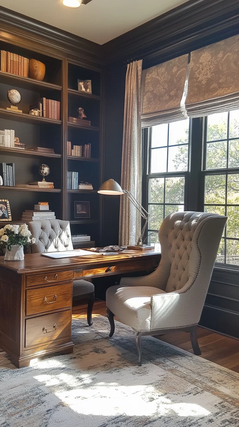 Transform Your Workspace: Elegant Home Office Inspiration with Timeless Charm