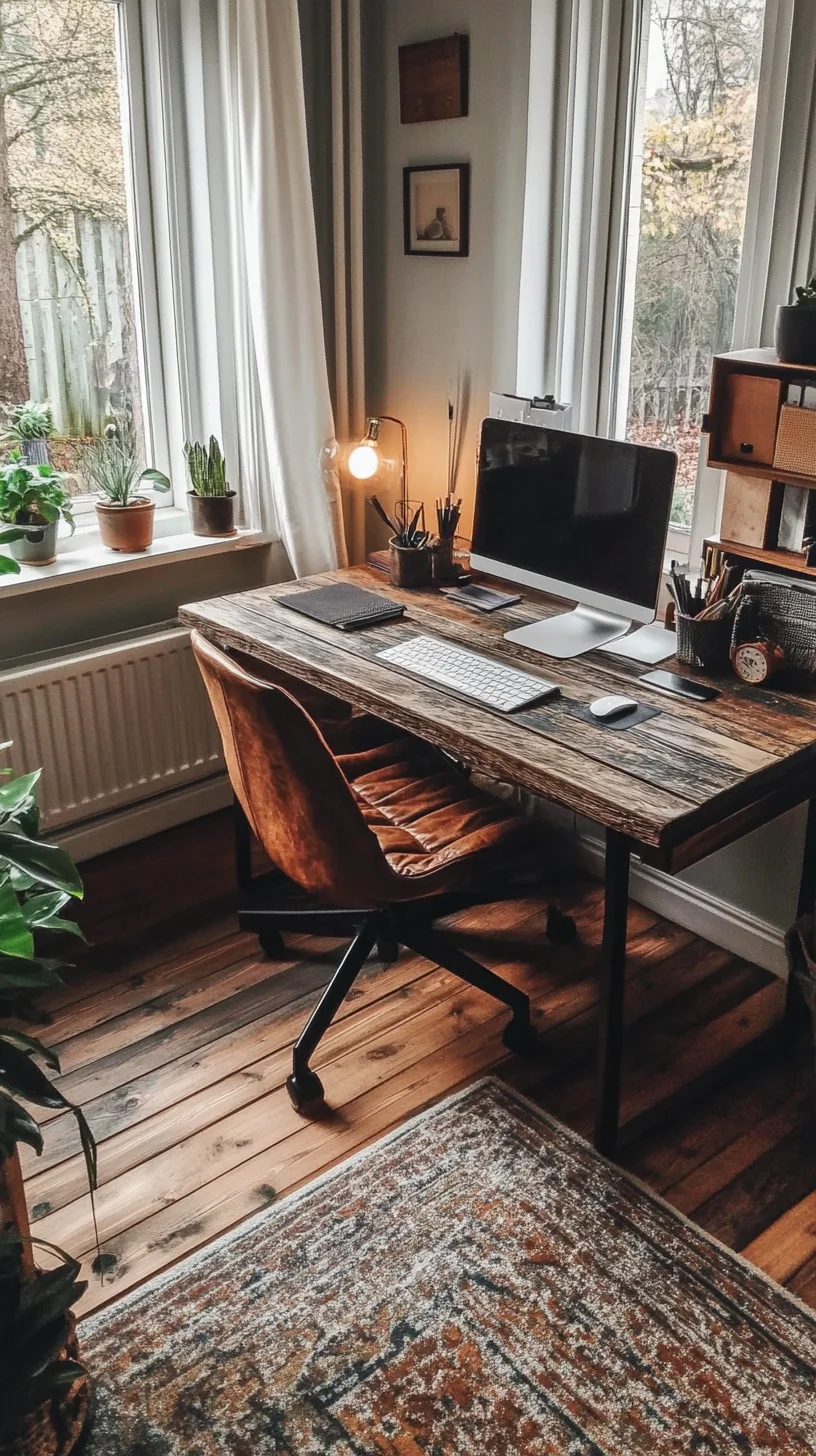 Transform Your Workspace: Rustic Chic Meets Modern Comfort