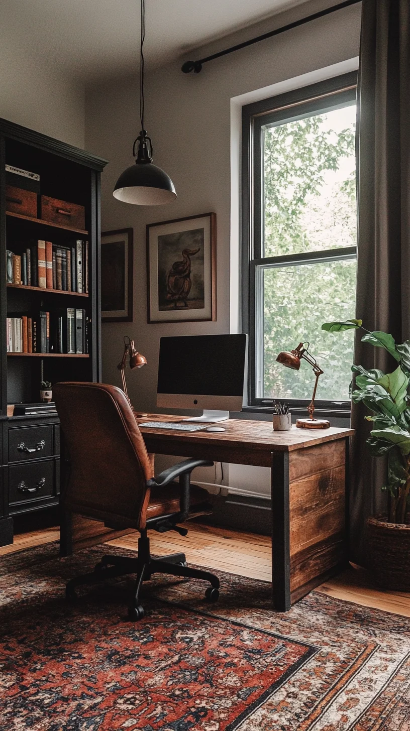 Transform Your Workspace with a Cozy, Rustic Elegance