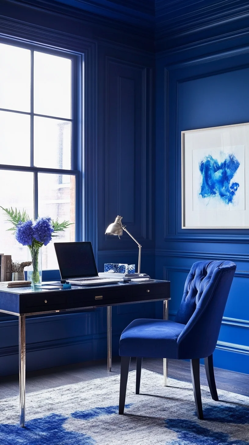 Transform Your Workspace with Bold Navy Elegance for Ultimate Productivity