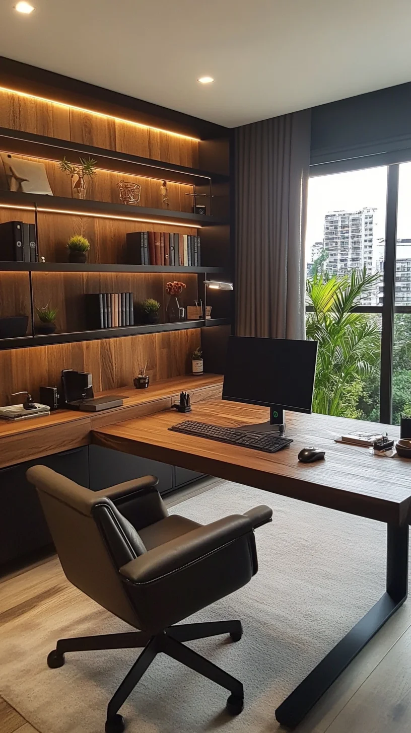 Transform Your Workspace with Chic Minimalism and Natural Elements