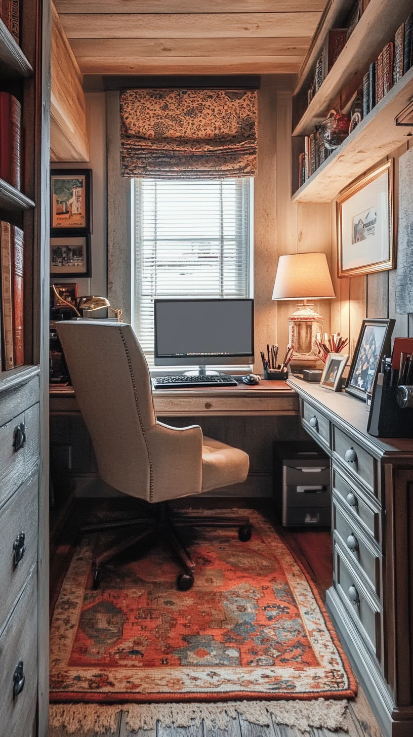 Transform Your Workspace with Cozy Rustic Charm