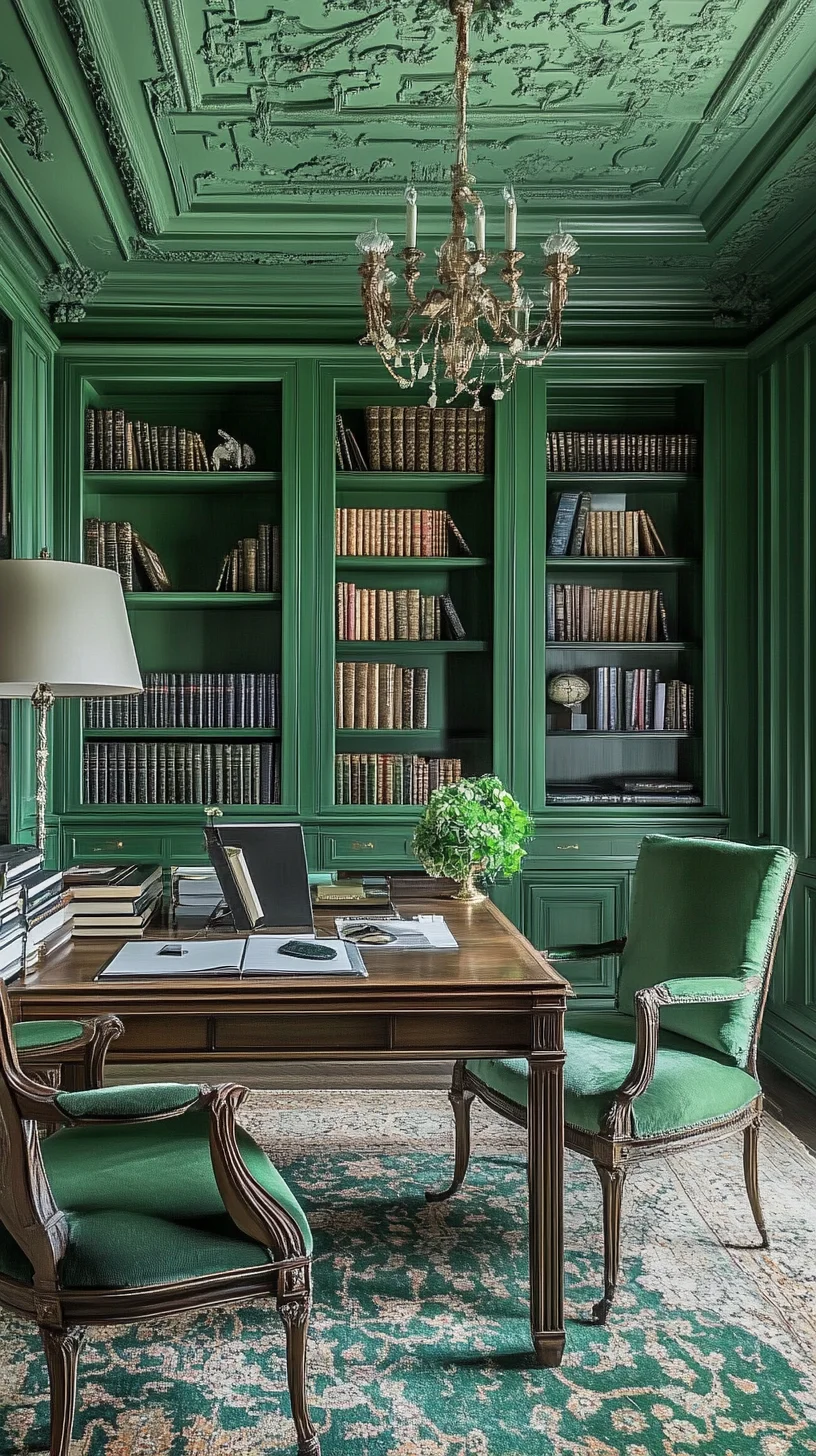 Transform Your Workspace with Elegant Greenery and Timeless Décor