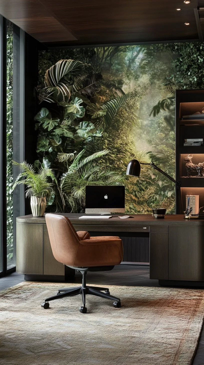 Transform Your Workspace with Lush Greenery: Embrace Nature-Inspired Décor