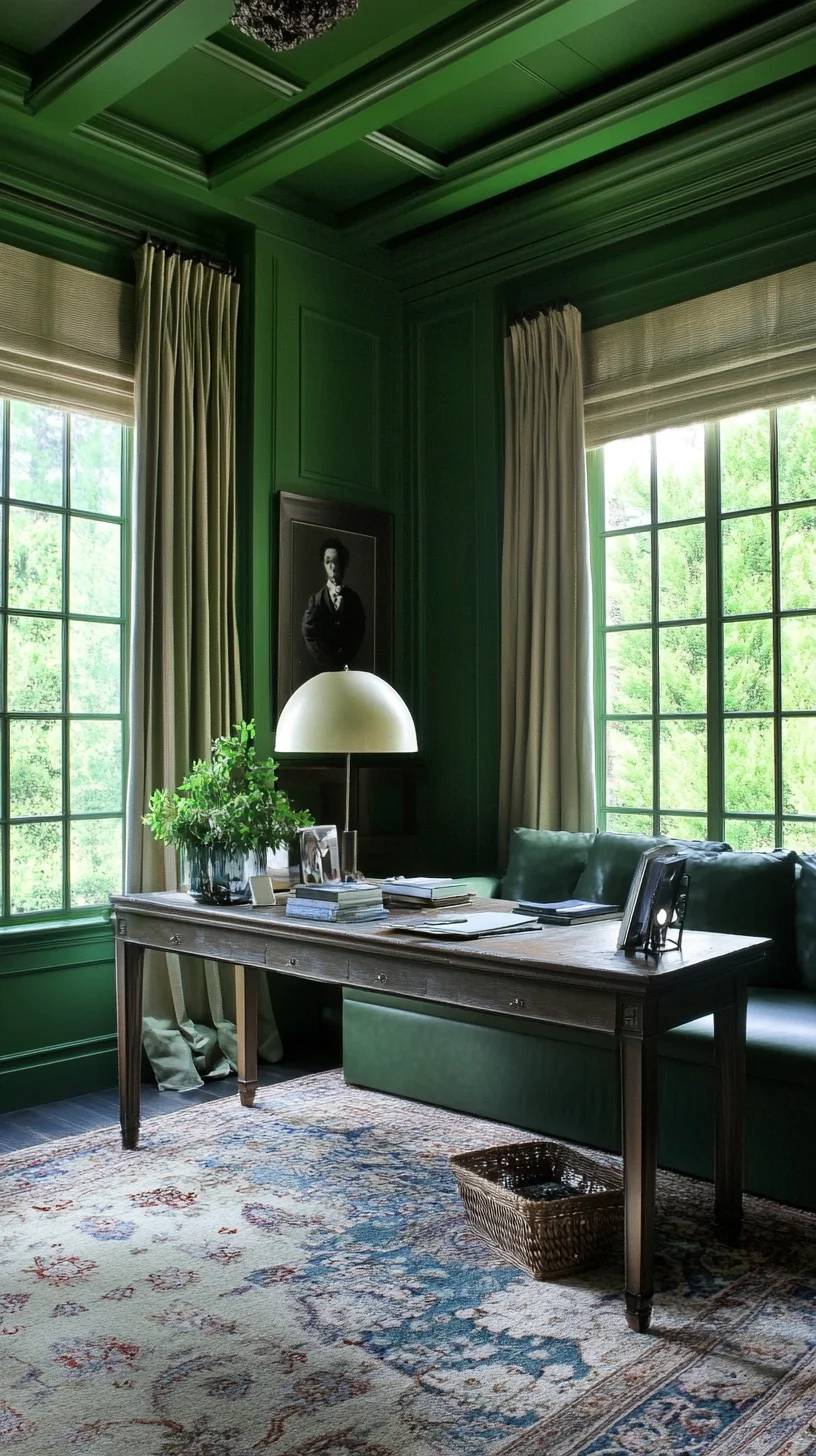 Transform Your Workspace with Luxe Green: The Ultimate Statement of Elegance