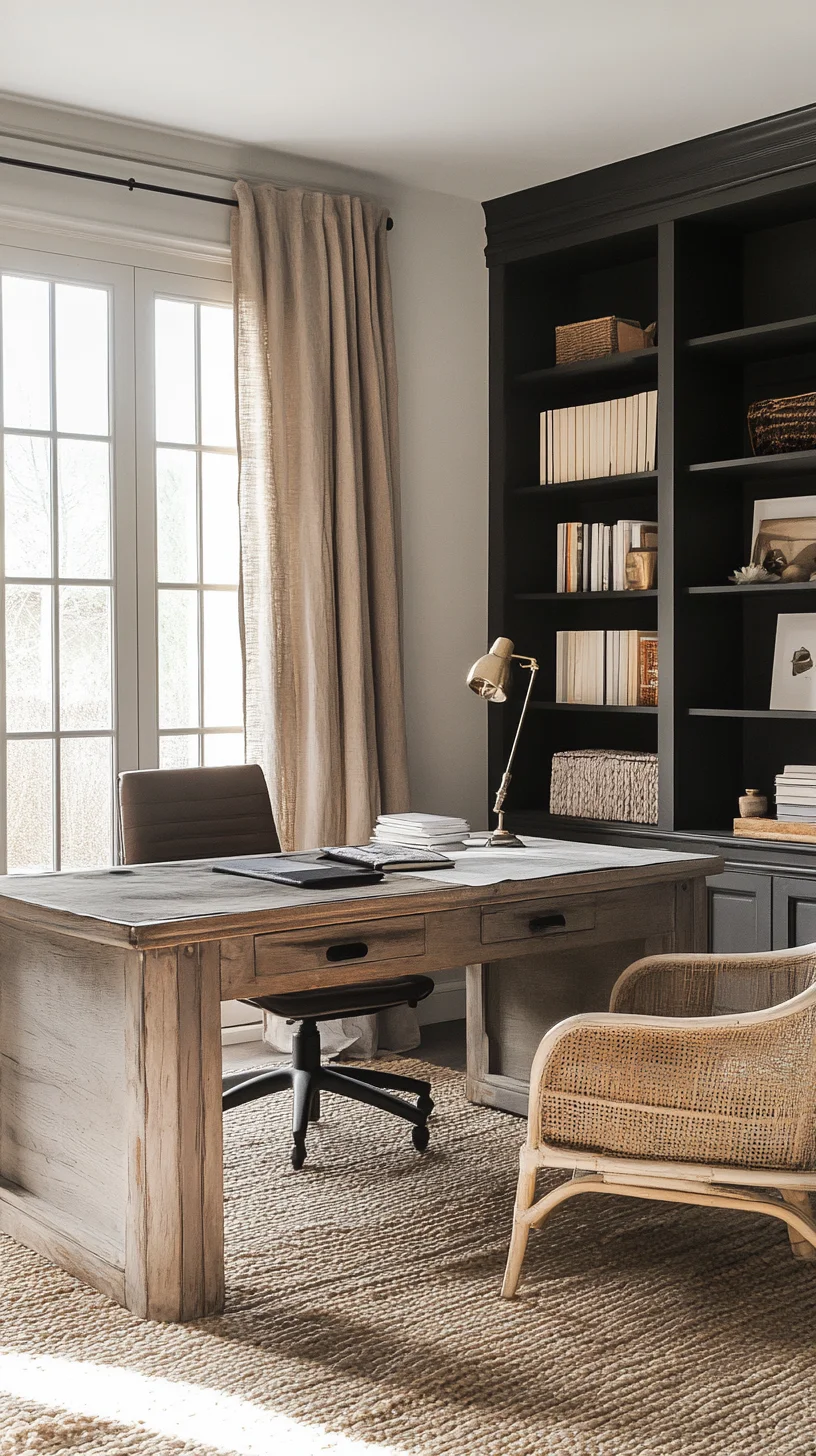 Transform Your Workspace with Modern Rustic Elegance: A Guide to Cozy Office Decor